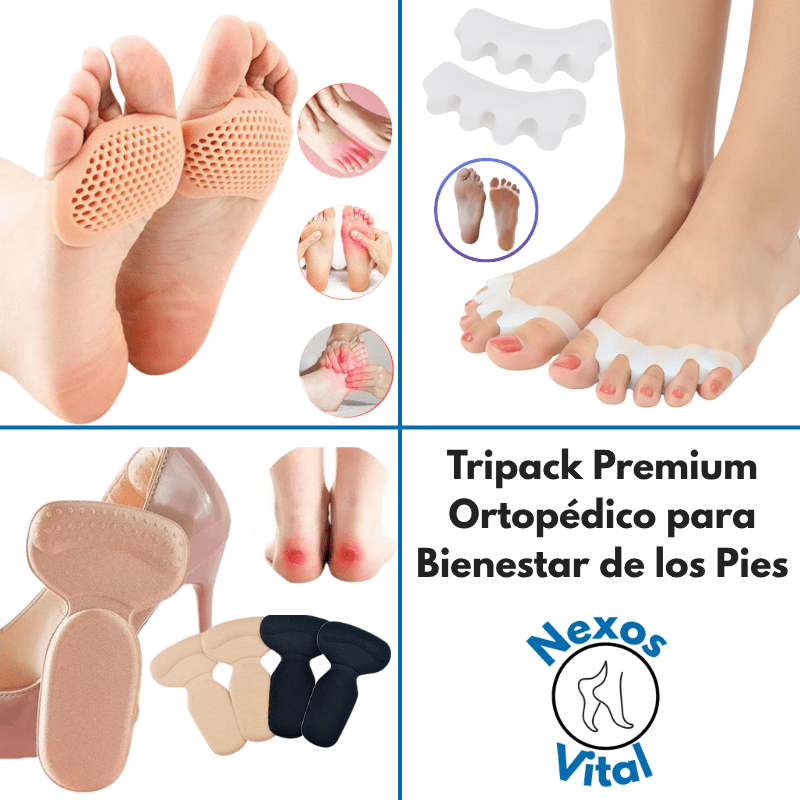 Tripack Premium Ortopédico para Bienestar de los Pies - Nexos Vital